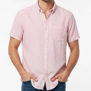 RVCA Men’s Easy Fit Casual Short Sleeve Button Down Shirt